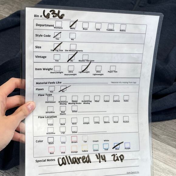 Eddie Bauer Navy‎ Blue Mens TL Quarter Zip Mock Neck Knit Sweater Preppy Office - Picture 10 of 10